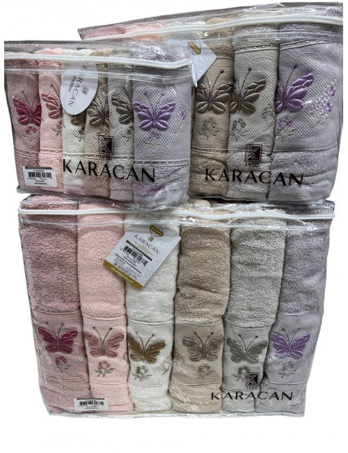 Karacan Dore — Набор махровых полотенец Premium 18 предметов 100% хлопок